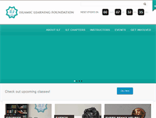 Tablet Screenshot of islamiclearningfoundation.org